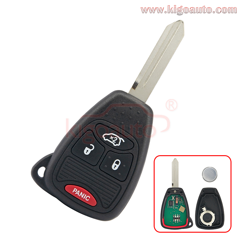 FCC M3N5WY72XX Remote key 3 button with panic 315Mhz for Chrysler Pacifica Jeep Liberty 2005 2006 2007 PN 05183683AA