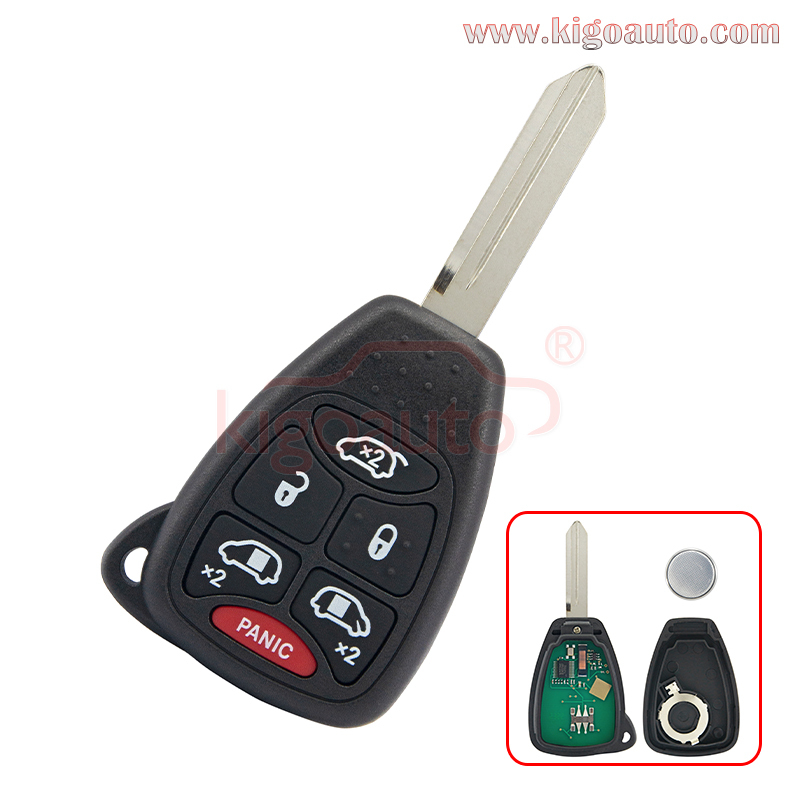 FCC M3N5WY72XX Remote key 6 button 315Mhz for Chrysler Town &amp; Country Dodge Caravan 2004-2007 PN 05183686AA