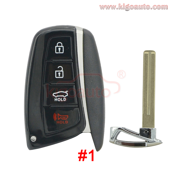 P/N 95440-3V022 Smart Key case 4 button for Hyundai Azera 2015-2017 FCC SY5DMFNA433