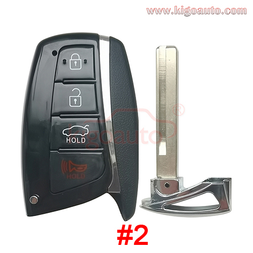 P/N 95440-3V022 Smart Key case 4 button for Hyundai Azera 2015-2017 FCC SY5DMFNA433