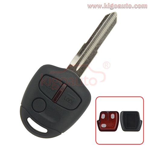 Remote key 3 button 434Mhz MIT8 with ID46 / 4D61 chip for Mitsubishi Triton Lancer Evo