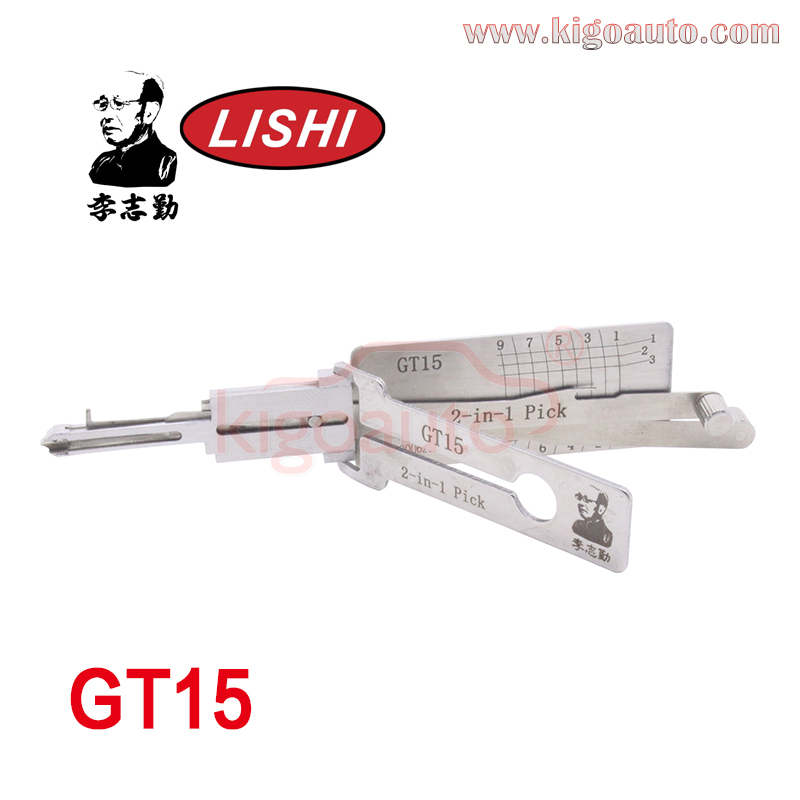 Original Lishi 2 in 1 Pick GT15