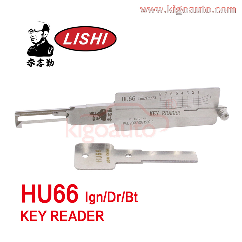 Original LISHI HU66 Ign/Dr/Bt key reader