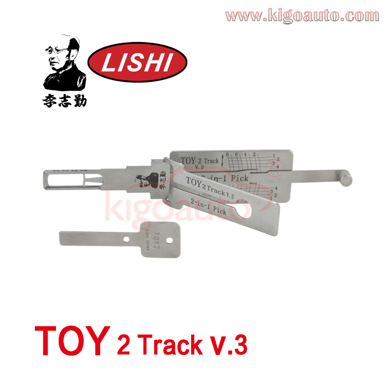 Original Lishi TOY2 Track v.3 2 in 1 Pick for Toyota Lexus