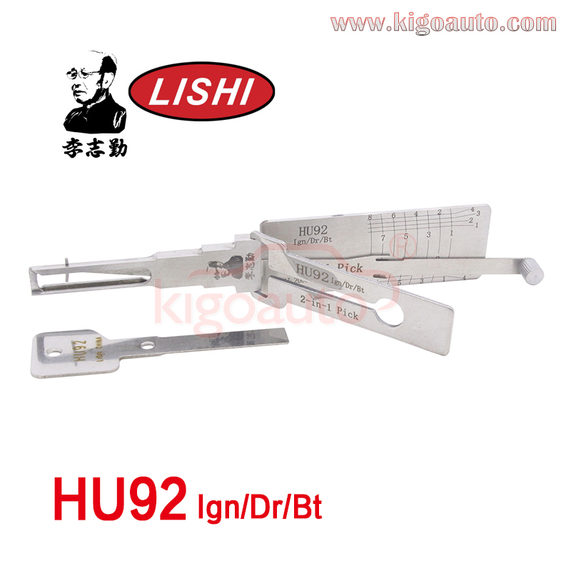 Original Lishi 2 in 1 Pick HU92 Ign/Dr/Bt