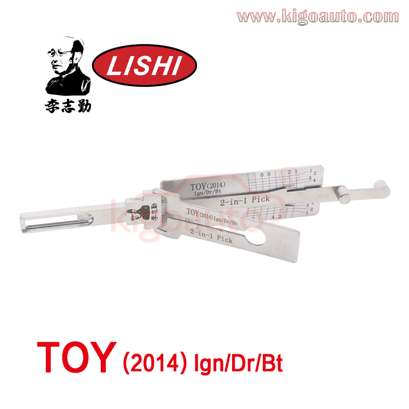 Original Lishi TOY2014 2-in-1 Auto Lock Pick Decoder for Toyota