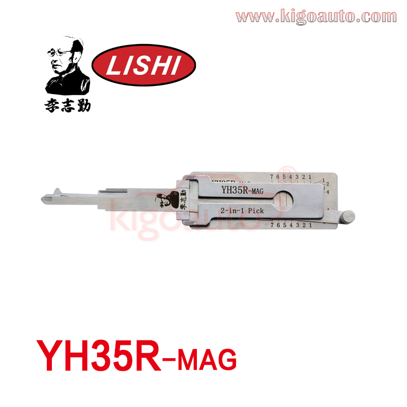 Original YH35R-MAG Lishi 2 in 1 Pick Decoder Tool