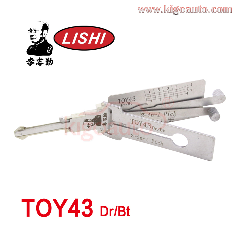 Original Lishi 2in1 Pick TOY43 dr/bt