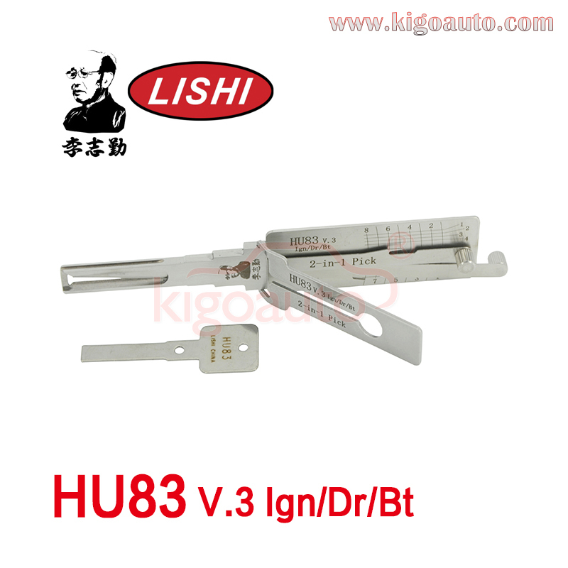 Original Lishi 2 in 1 Pick HU83 v.3 Ign/Dr/Bt