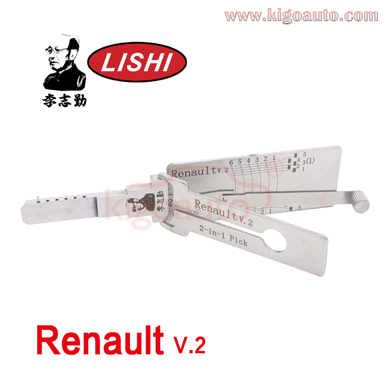 Original LISHI Renault V.2 2-in-1 Auto Pick and Decoder For Renault