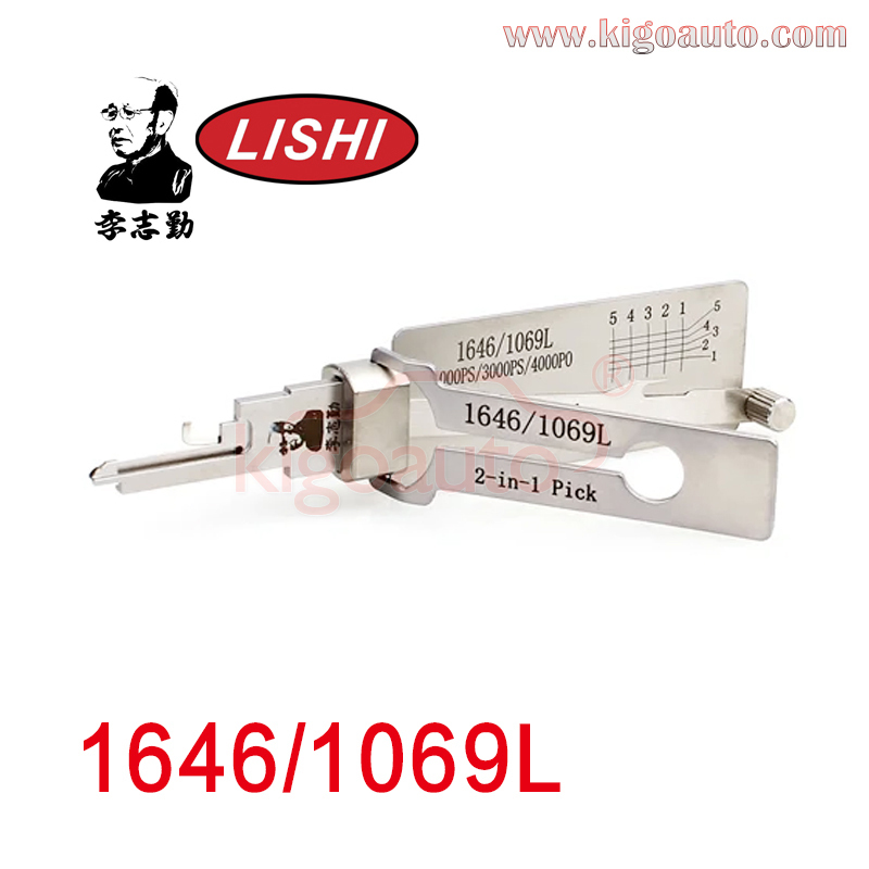 Original Lishi 1646/1069L 2-in-1 Pick for National Compx Mailbox Locks