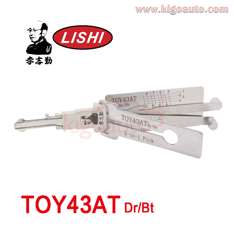 Original Lishi 2in1 Pick TOY43AT dr/bt