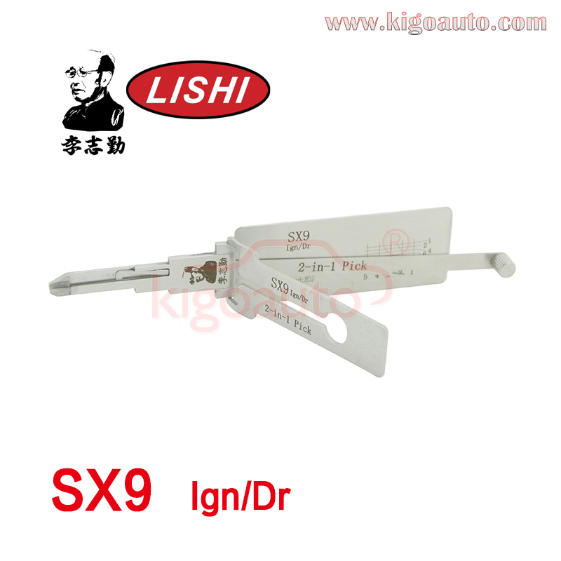 Original Lishi 2in1 Decorder SX9 Ign/Dr