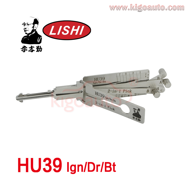 Original Lishi 2in1 Pick HU39 Ign/Dr/Bt