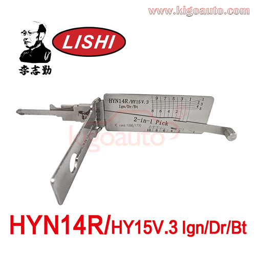 Lishi 2in1 Pick HYN14R/HY15 v.3 Ign/Dr/Bt