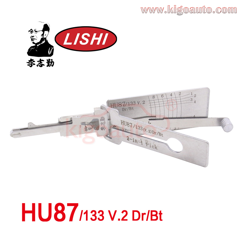 Original Lishi 2in1 Pick HU87/133 V.2 Dr/Bt