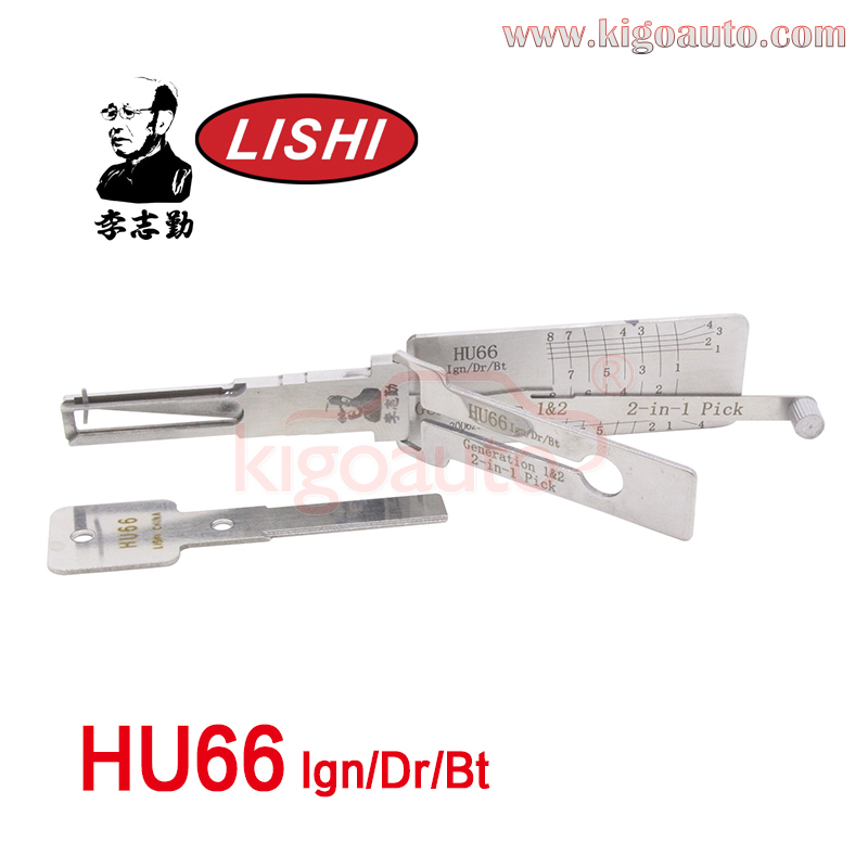 Original Lishi 2in1 Pick HU66 Ign/Dr/Bt