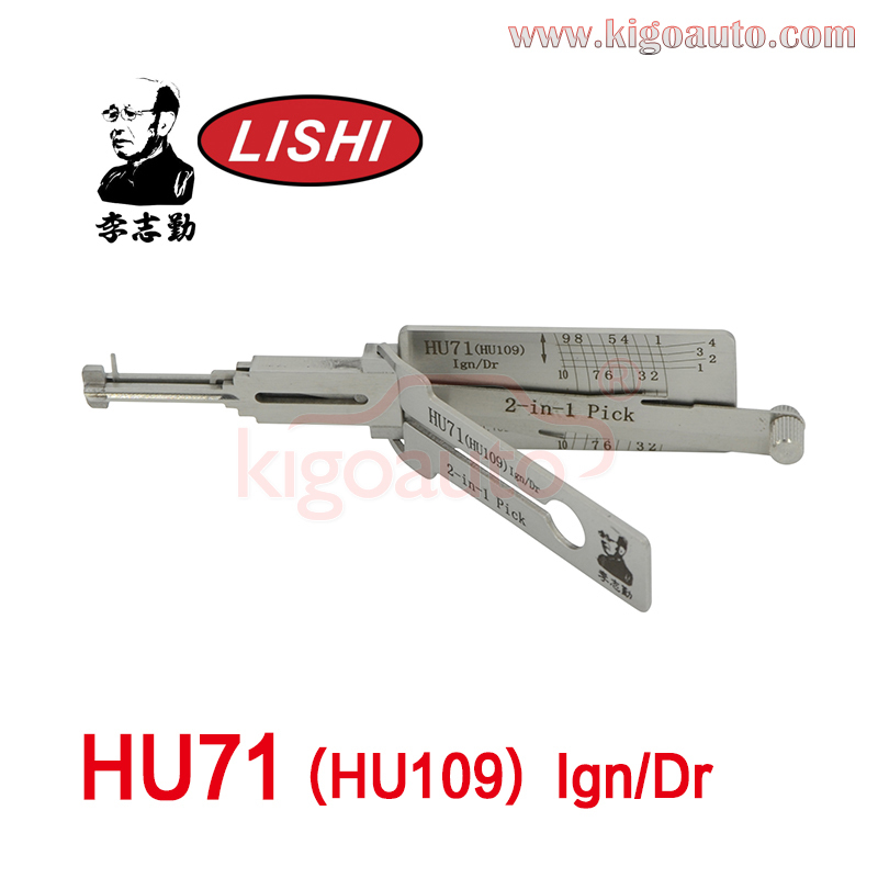 Original Lishi 2in1 Pick HU71(HU109) Ign/Dr