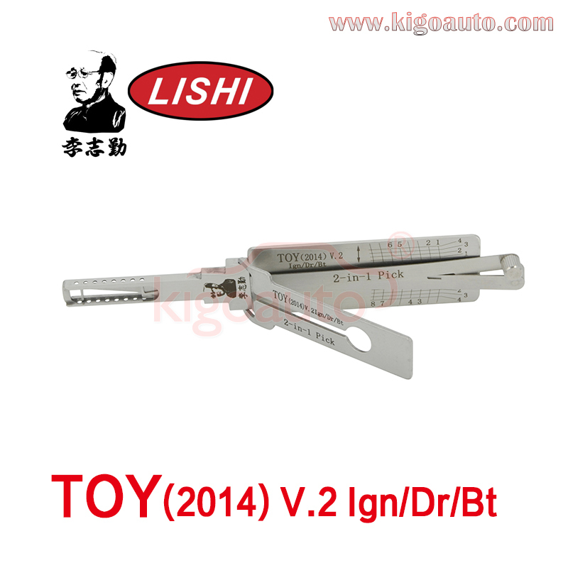 Original Lishi 2in1 Pick TOY(2014) V.2 Ign/Dr/Bt