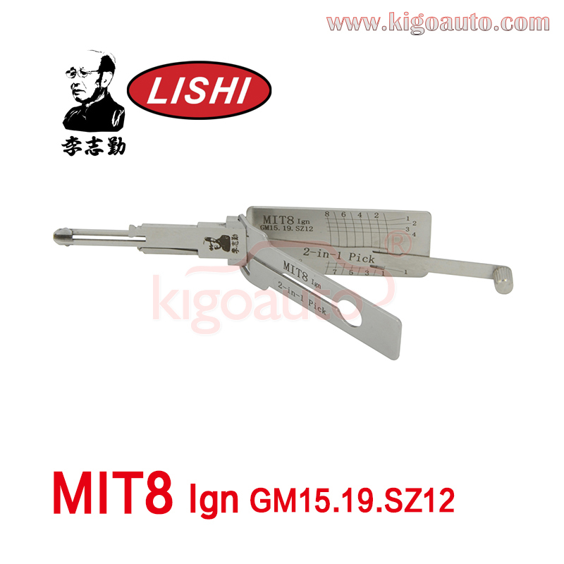 Original Lishi 2in1 Pick MIT8 Ign GM15.19.SZ12