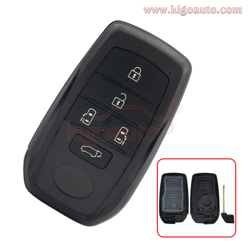 BK1EW Smart Key shell 5 Button for 2022 Toyota Alphard Vellfire