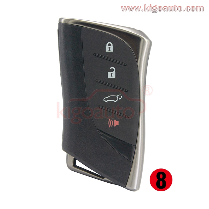 FCC HYQ14FBF Smart key shell 2/3/4 button for 2019 Lexus ES300h ES350 ...