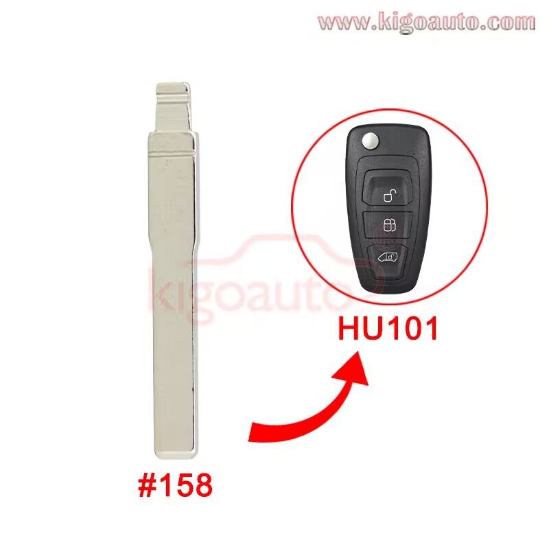 1 bag/25pcs Flip Remote Key Blade Blank HU101 for Original Ford Transit ...