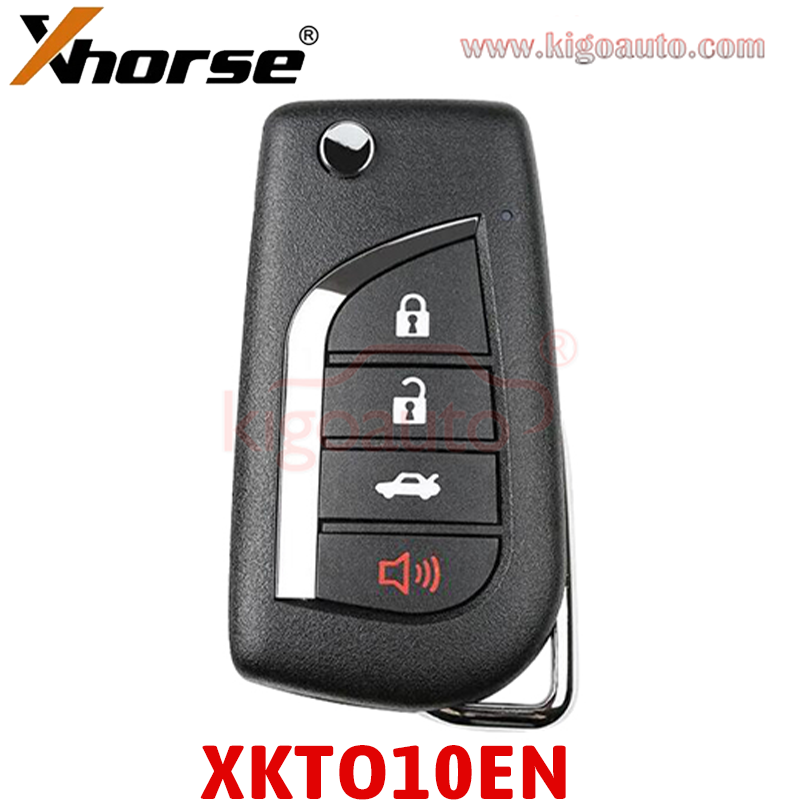 10-Pack Xhorse Universal Wired Remote Keys For Hyundai – 4 Button, Model XKHY21EN For VVDI MAX