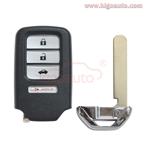PN: 72147-T2G-A61 Smart Key 4 Button 434MHz 47 chip for 2016-2017 Honda ...