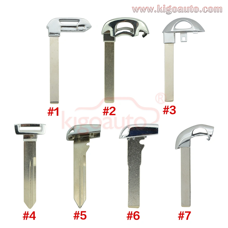 Pvc Key Blade Genuine Smart key blade emergency key insert 100% work with original ...