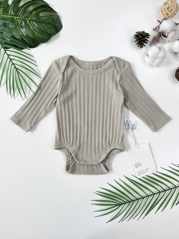 slip-on long sleeve baby onesie