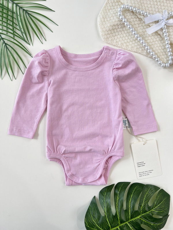 baby girl bubble long sleeve onesie