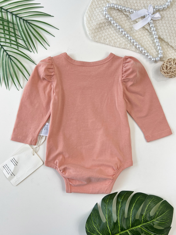 baby girl bubble long sleeve onesie