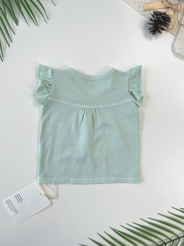 baby girl ruffle sleeve top