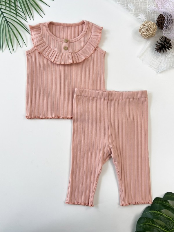 baby girl ribbed set