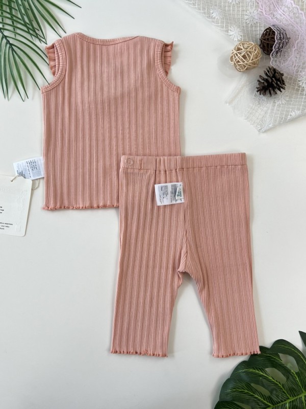 baby girl ribbed set