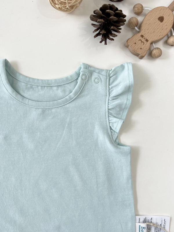 baby girl ruffle short sleeve tee