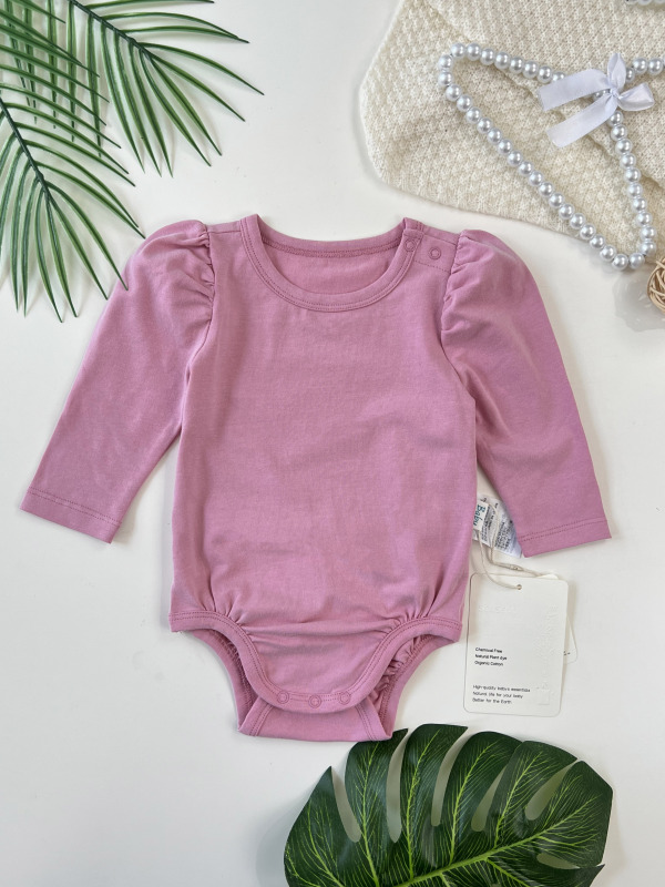 baby girl bubble long sleeve onesie