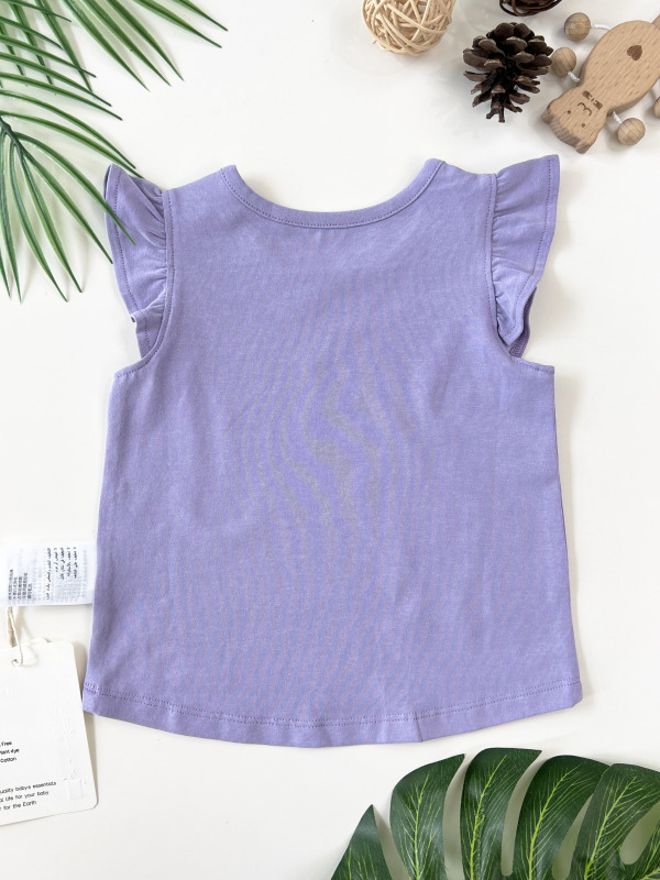 baby girl ruffle short sleeve tee