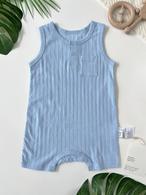 baby unisex pocket romper