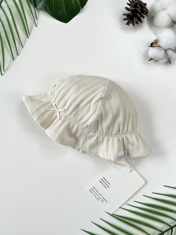 sun hat baby ribbed bucket hat