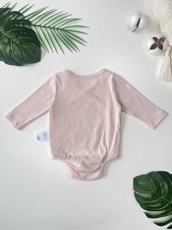 baby unisex long sleeves side snap bodysuit