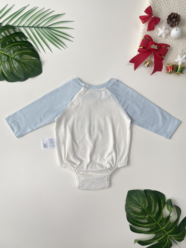 baby xmas long sleeve bodysuit