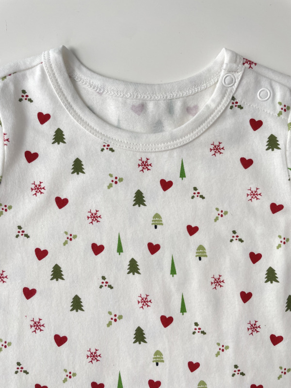 baby happy xmas long sleeve romper
