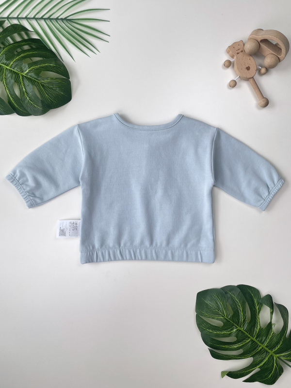 baby tied waist french terry jogger pants