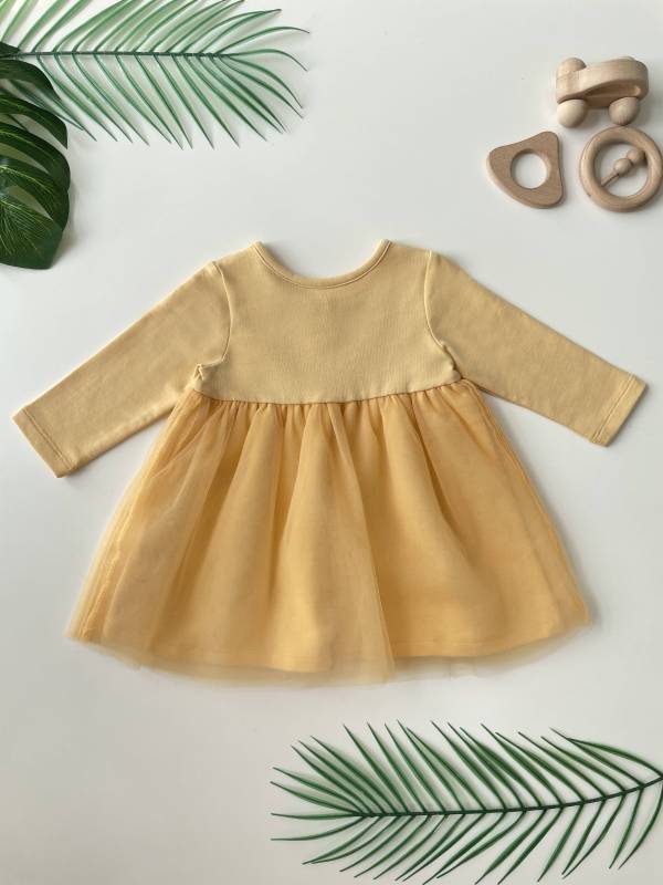 Baby Girl French Terry Long Sleeve Dress