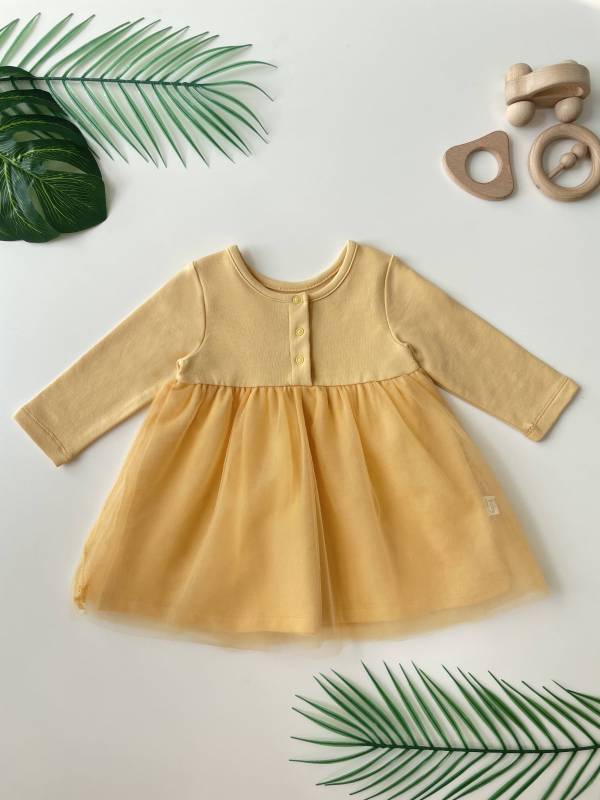 Baby Girl French Terry Long Sleeve Dress