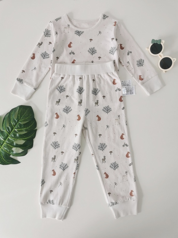 baby printed jersey pajamas