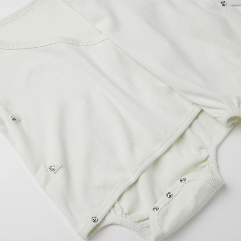 baby unisex long sleeves side snap bodysuit