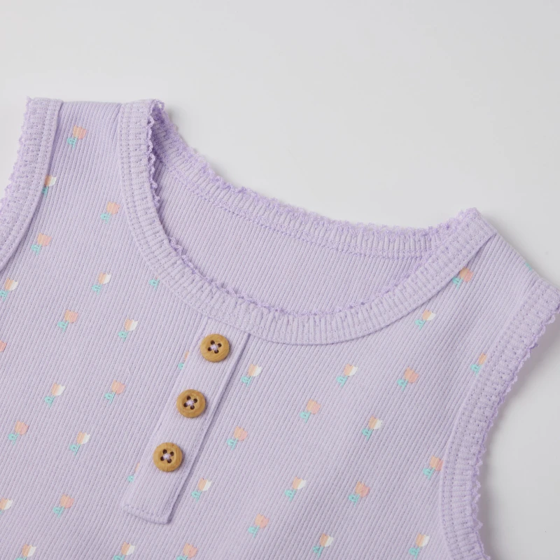 baby girl sleeveless bodysuit